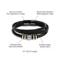 To My Husband | I Love You Because You Are My Life - Men's "Love You Forever" Bracelet