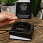 To My Husband | I Love You Because You Are My Life - Men's "Love You Forever" Bracelet