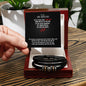 To My Husband | I Love You Because You Are My Life - Men's "Love You Forever" Bracelet