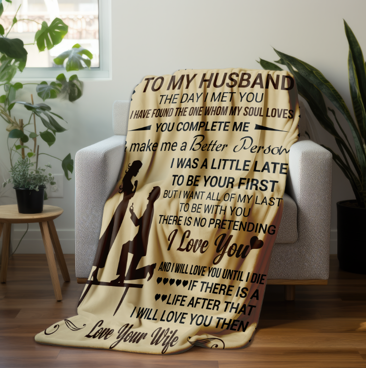 To My Husband | FLM Arctic Fleece Blanket 50x60